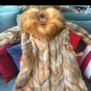 Fox fur coat